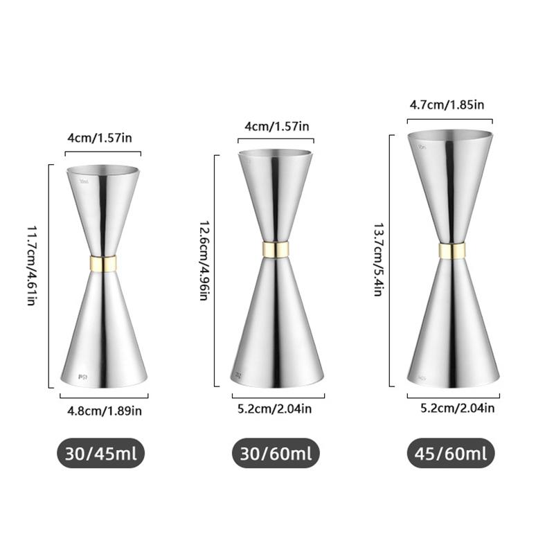 1 шт. Пластиковый двухсторонний мерный стаканчик для коктейлей, стаканы для мартини на унцию, шейкер для бармена с двумя головками