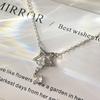Звездное ожерелье для женщин с легким роскошным нишевым дизайном, бриллиантовая пятиконечная звезда, цепочка «сердце к сердцу», подарочная цепочка