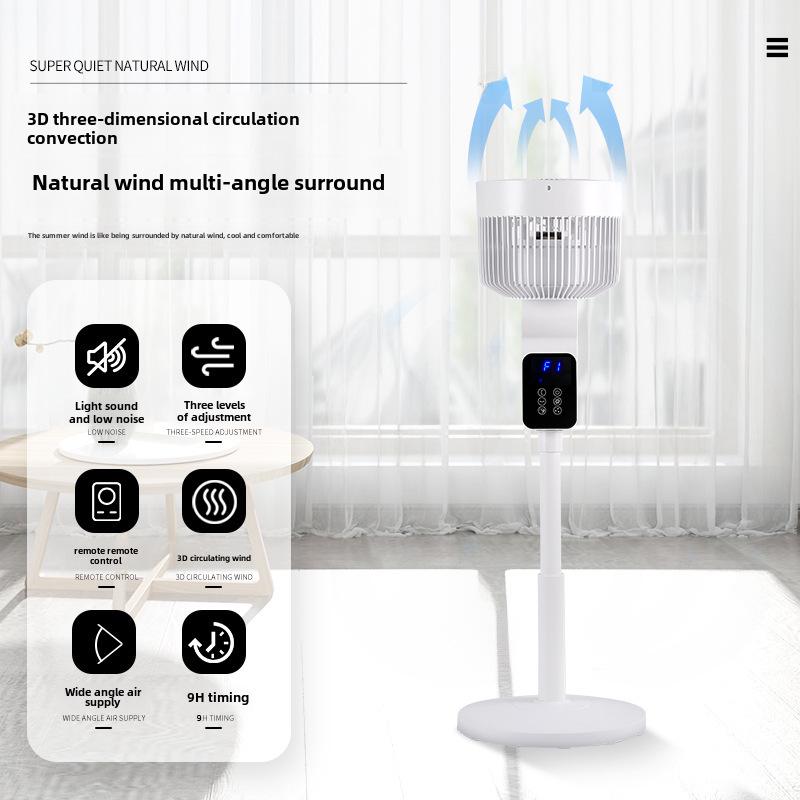 Camel Air Circulation Floor Fan with Remote, Timer, and 360° Oscillation