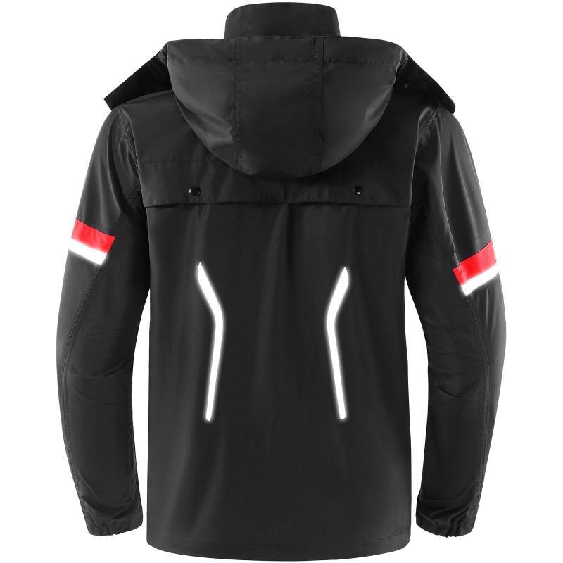 Waterproof Cycling Rain Jacket Men Women Lightweight Outdoor Windproof Riding Coat Mountain Hiking Trail Running
