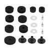 Запасные части для барабанов, сменные подставки для тарелок, аксессуары, черный набор из 18 штук