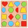 Colorful Alphabet Number Shape Matching Wooden Board 3D Puzzle Kids Early Educational Toys Montessori Preschool Children Gift