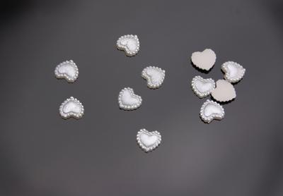 Pearl Hearts Applique 10 50 Pcs