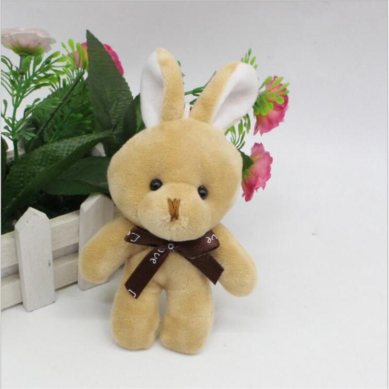 Милая игрушка кролик с галстуком-бабочкой, рождественский подарок, мягкая кукла для девочек, мальчиков и детей, 12 см, праздничный подарок