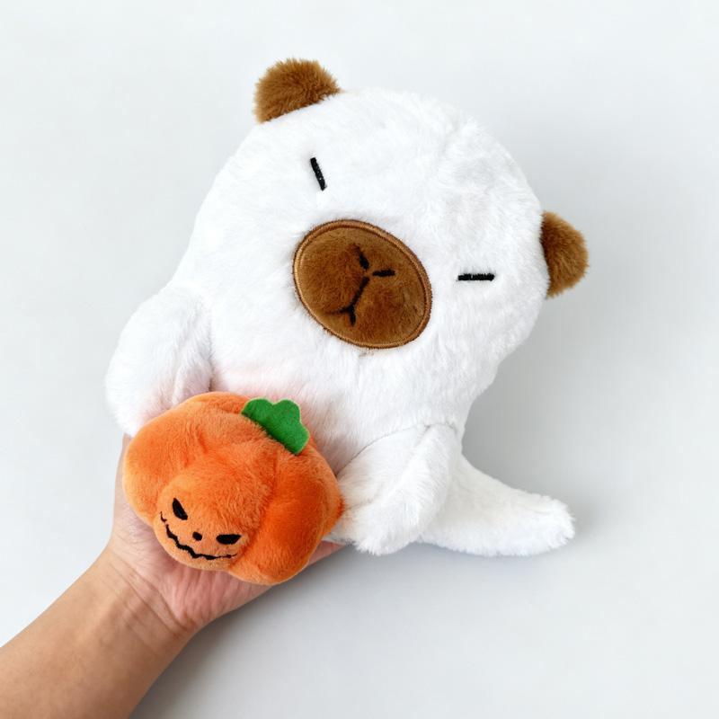 19cm Capybara Ghost Pumpkin Plush Toys Exquisite Halloween Party Decorations Kawaii Sleep Companion Products Gifts For Friends