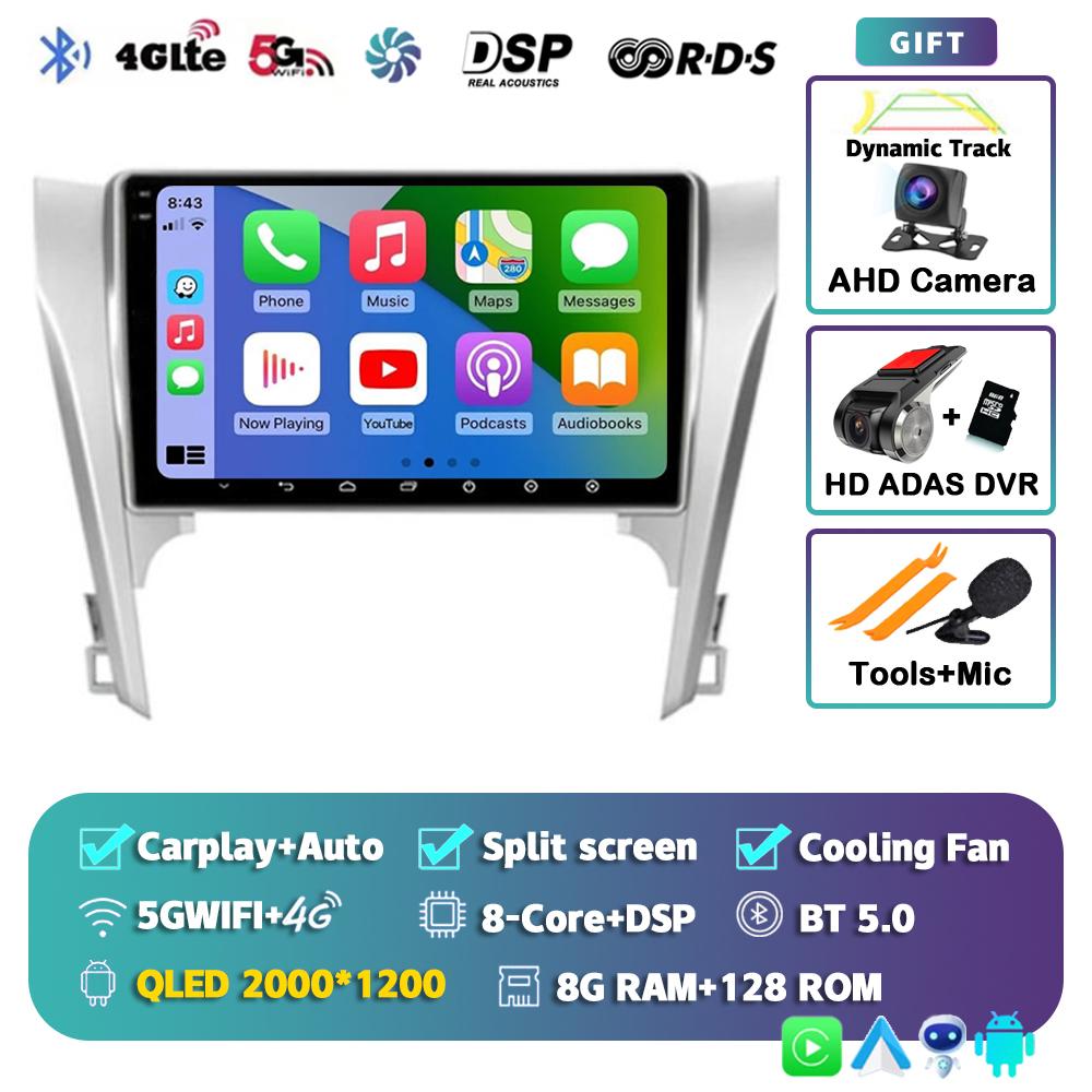 Android 14 Carplay Auto для Toyota Camry 7 XV 50 55 2011-2014 Автомобильный Радио Мультимедиа Видео Плеер Навигация Стерео GPS Нет 2din 4G