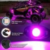OVOVS Rock Lights 9 LED Rock Lights White Rock Lamp for Jeep Off Road ATV SUV RZR 4x4 Boat