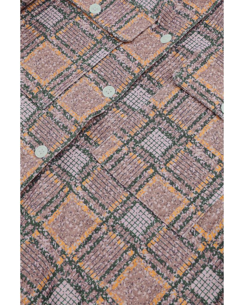 Azura Exchange Куртка с капюшоном в контрастную клетку