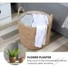 Nordic Extra Large Straw Woven Flower Pot for Green Plants Seaweed Storage Basket Handmade Floor Indoor Decorative Planter