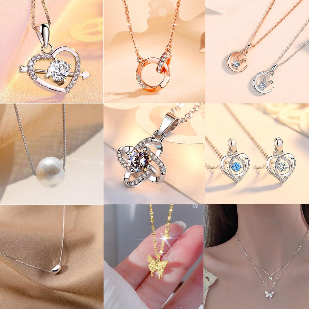 925 Sterling Silver AAA Zircon Necklace Chain High Quality Fashion Jewelry For Women Men Wedding Birthday Party GiftGood product
