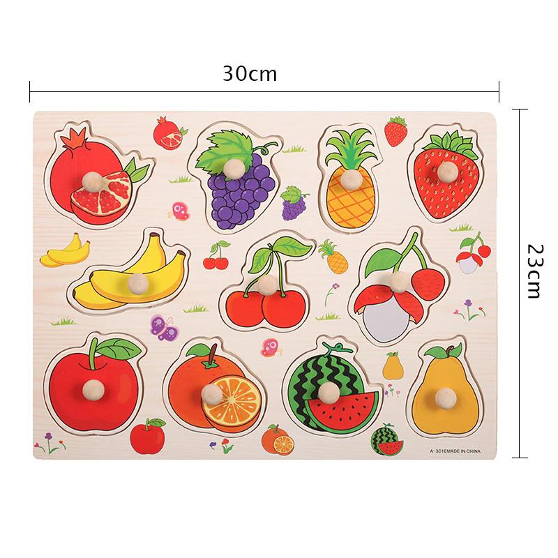 Детский Деревянный Пазл Игрушки Монтессори Мультяшное Животное Транспорт Ручные Доски Раннее Обучение Развивающая Игрушка для Детей TMZ