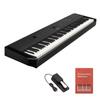 Electronic Piano P Series 88 Keys Wooden Keyboard Authentic Touch Feel Compact Portable App Black P-525B