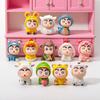12pcs/Set Animal Crayon Shin-chan Action Model Mini Figurine Toy Cartoon Cute Collectible Model Doll Fans Birthday Gifts