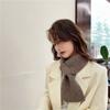1Pieces Women's Wool Scarf Winter Internet Celebrity Lazy Knitted Warm Solid Color Neck Protection Mountaineering Scarf