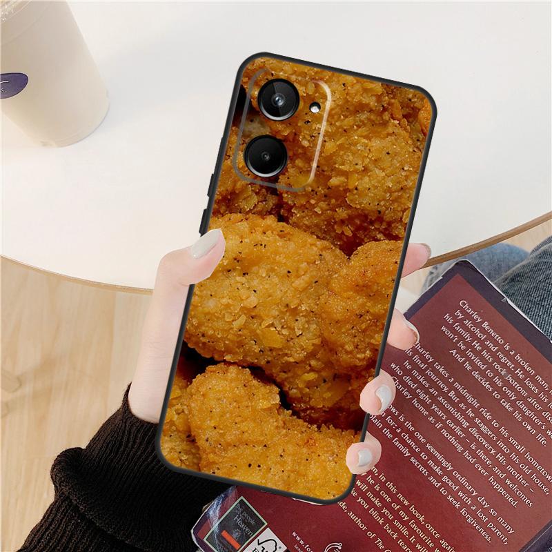 Чехол с картошкой фри, бургером, пиццей для Realme GT 7 Pro GT 6T 6 5 C55 C53 C51 C21Y C25S C61 C67 C75 10 11 12 13 14 Pro Plus