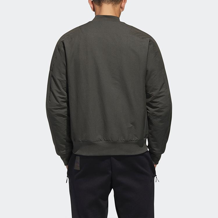 Adidas Th Jkt Bomber Fleece-Lined Casual Sport Jacket Men Jackets Green GM4405