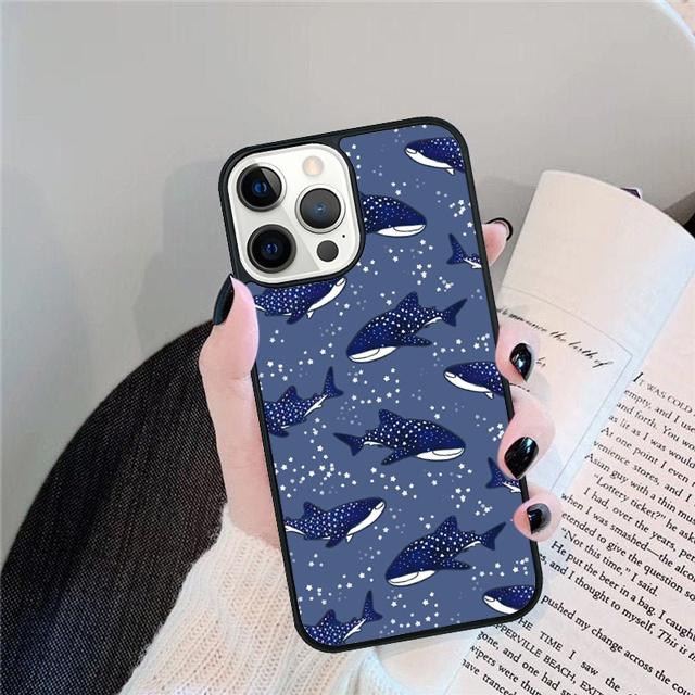 Чехол-ракушка с китовой акулой для iPhone 17 Air 15 16 14 13 12 Pro Max 11 Pro Max Plus
