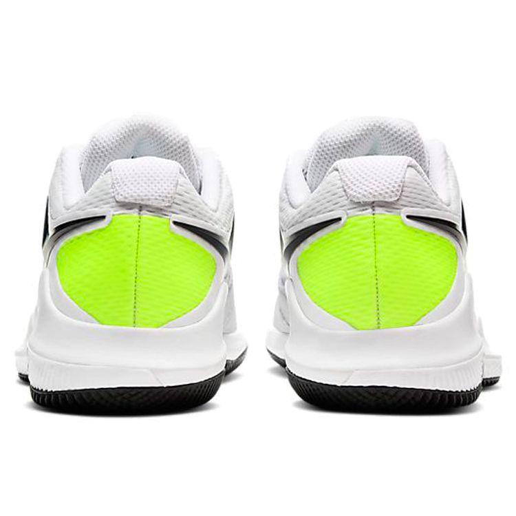 Nike Корт Джуниор. Vapor X GS Теннисные Белый/Вольт/Черный Детские Кроссовки AR8851-101