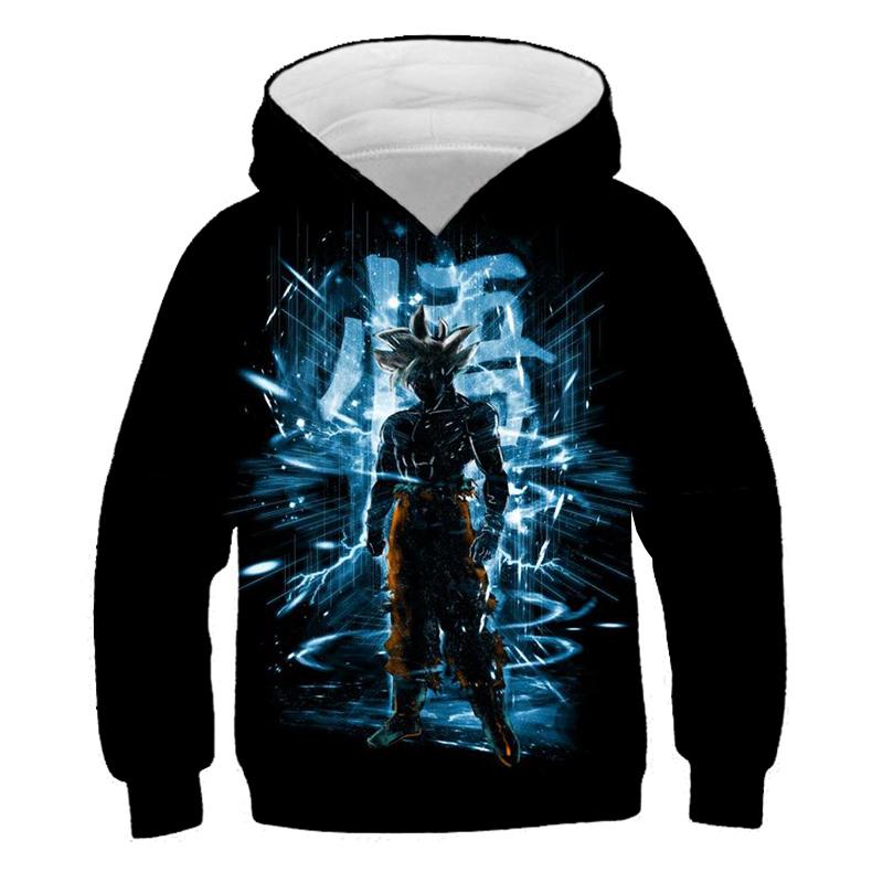 2025 Kids Japanese Anime Super Dragon Ball Pullover Super Goku 3D Print Boy Streetwear Fashion Jumper Casual Dragon Ball Cool Hoodie