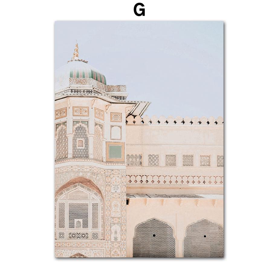 Исламская церковь Коран пальмовые растения тростник плакаты и принты холст картины современное настенное искусство картины для гостиной домашний декор