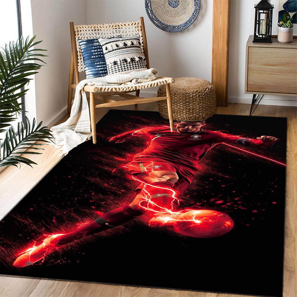 Cristiano Ronaldo Celebration Area Rug Suitable for Game Room Playrooms Entryway Outdoor Antislip Carpet Office home decor
