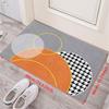 1 шт., 1 см, утолщенный современный абстрактный геометрический коврик для двери, мягкий фланелевый коврик для входной двери для домашнего декора, противоскользящий ковер, впитывающий воду, коврик для кухни и ванной