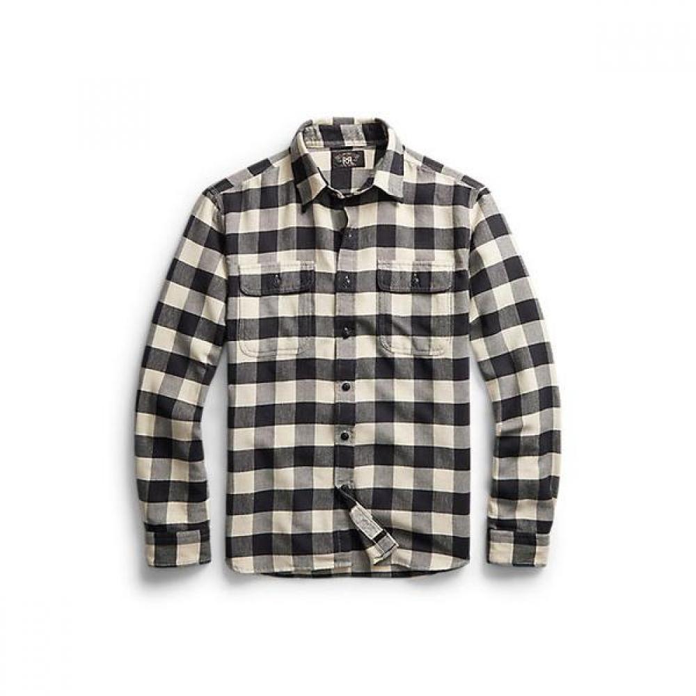 Rrl Buffalo Check Twill Work Shirt Mnrrwov16820173101