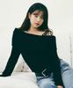 ROLAROLA Mohair Wool Blended Off Shoulder Knit Black