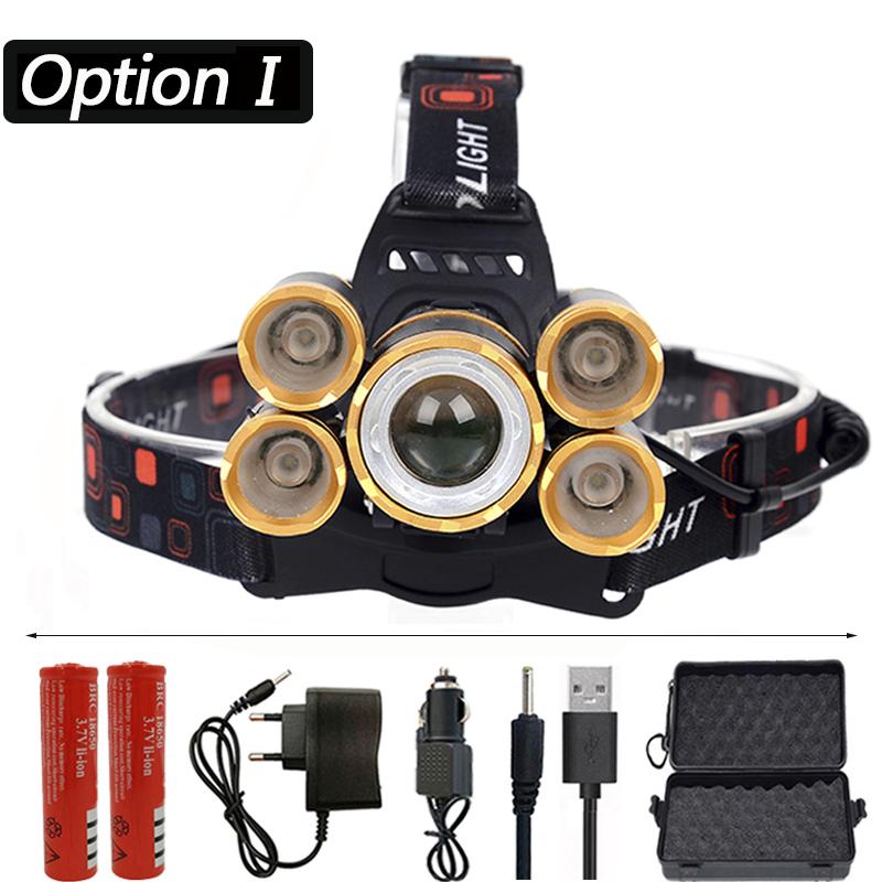 Головной свет, мощность лампы, фонарик, фара, датчик фар, светодиодные лампы, 2x18650, батарея 30 Вт, 4 режима, литиевая батарея