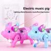 Розовая Электрическая Ходячая Свинка Игрушка Со Светом Музыкальная Детская Забавная Электронная Игрушка Подарок на День Рождения для Детей Игрушки