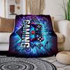 "Neon Gaming Controller Wall Art Decor"Blanket Flannel Throw Blanket for Sofa, Bed, Travel, Camping, Office, Couch, Chair, And Bed Gift for