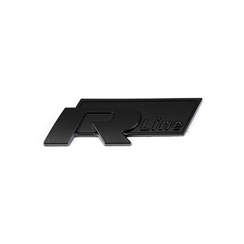 AABIP1 3D Metal Car Body Sticker RLine R Emblem Sticker For Volkswagen Passat b6 Golf Amarok T5 Phaeton Polo Car Body Decoration Paster