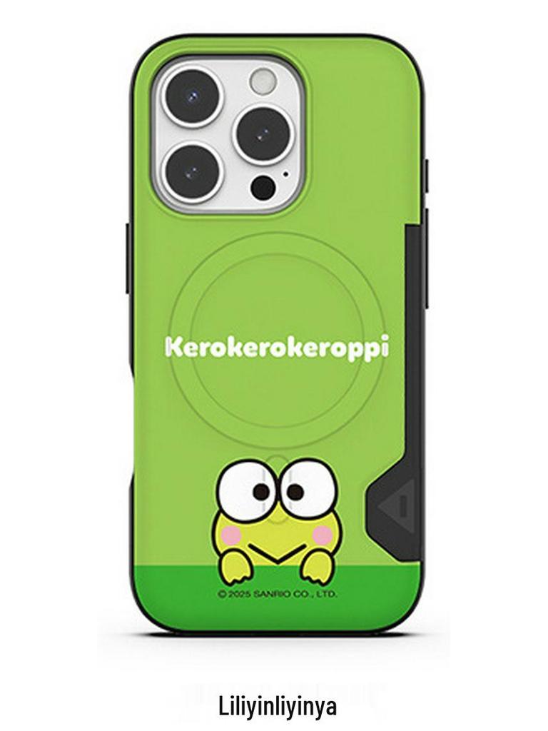 Магнитный защитный чехол Hello Kitty & Kuromi для iPhone 17 Pro Max со слотом для карт