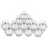 12 наборов мини-коробок для конфет, подставка для торта, кексов, конфет, подставка с крышкой, праздничные атрибуты, серебристое дно