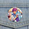 32/44/58mm Ensemble Stars Idol Brooch Round Cartoon Cosplay Badge Adonis Otogari Icons Lapel Pins for Backpack Gift Accessory