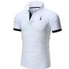 New Polo Mens Shirt Slim Fit Short Sleeve Basic Shirts Muscle Tee Tops Tshirt