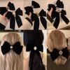 1Pc New Korean Fashion Bow Hair Pin Solid Color Elegant Hair Clips Headwear Girls Kids Hair Accessories