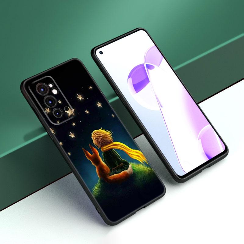 Маленький принц черный силиконовый чехол для телефона OnePlus 9 10 11 12 ACE 2V Pro 9RT 10T 10R Nord CE 2 3 Lite N10 N20 N30 5G