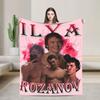 Илья Розанов Фланелевые одеяла Нагрев Соперничество Хоккей Винтажное покрывало для кровати дивана диванчика 125*100 см Плюшевое тонкое одеяло