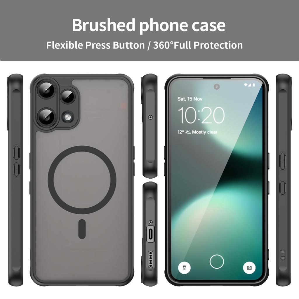 For Nothing Phone (3a) Lite 5G Magnetic Case Anti Drop PC + TPU Phone Cover