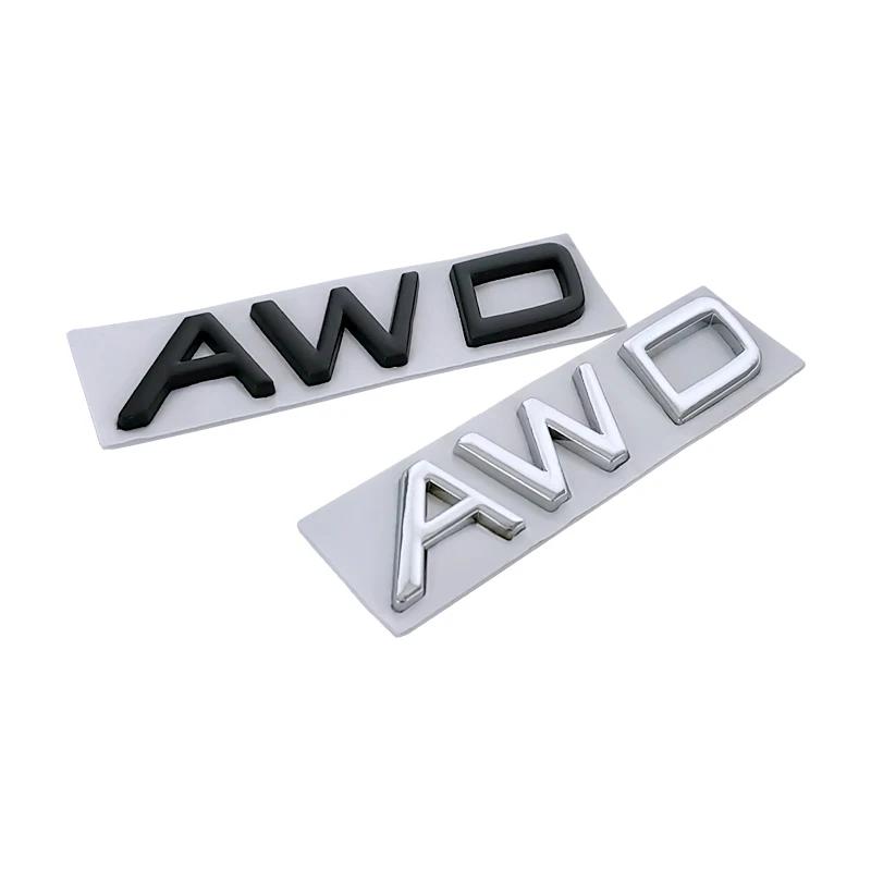 3d Metal T5 Logo T6 Emblem AWD Letters Car Trunk Badge Sticker