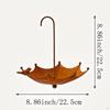 Umbrella Bird Feeder, Hanging Metal Food Holder for Outdoor, Courtyard, Backyard