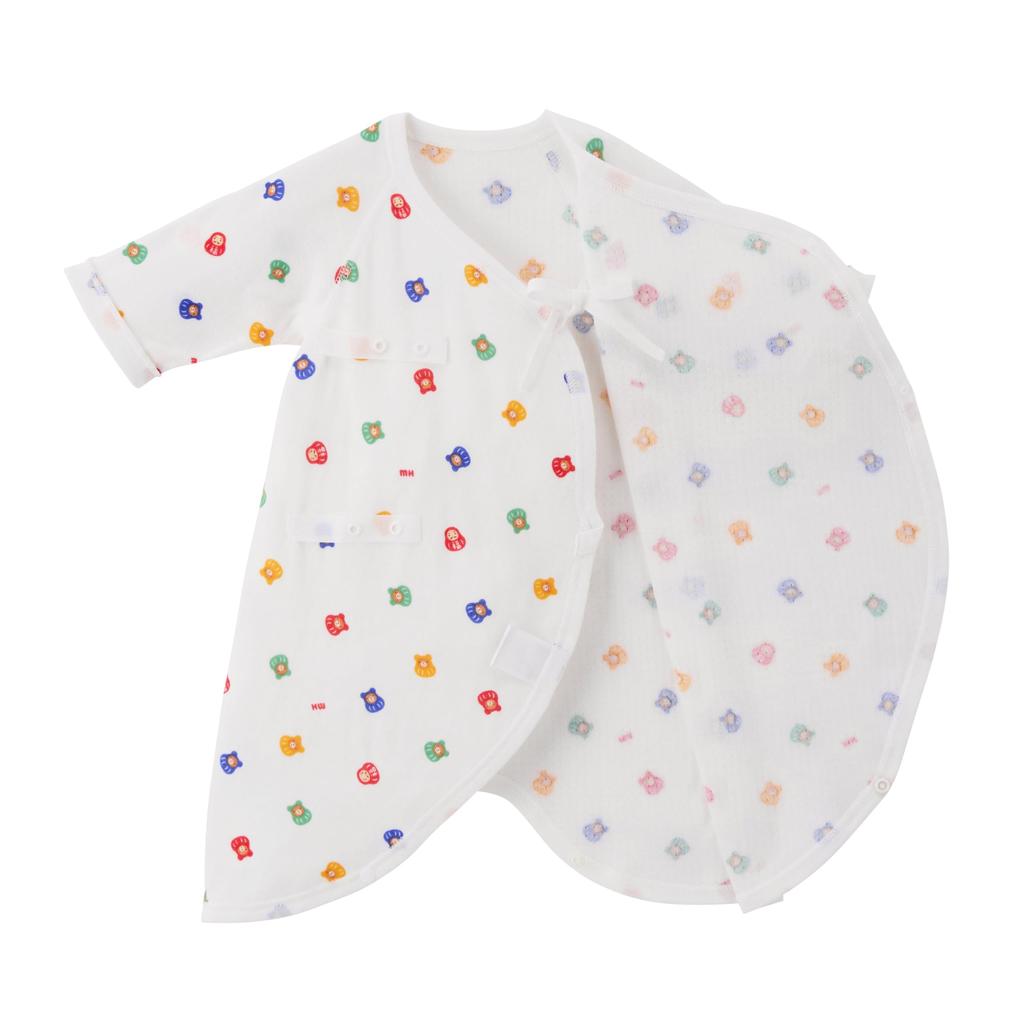 MIKI HOUSE Комбинезон для малышей, сделано для мальчиков и размер, многоцветный, майка с принтом по всей поверхности, 100% хлопок, Япония, для девочек, новорожденный, 40-2336-145, 60-70см,