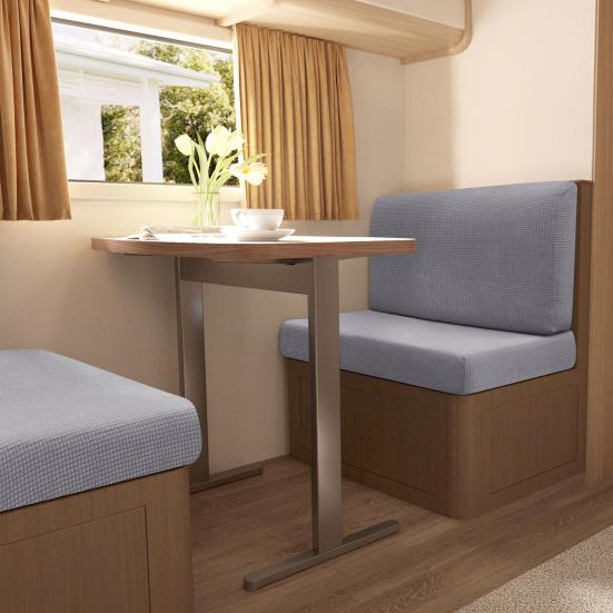 Чехол на подушку для обеденного уголка на колесах, водонепроницаемый, высокоэластичный, с текстурой частиц кукурузы, сплошной цвет, машина