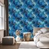 Wallpaper Ink blue, navy blue, turquoise and sea green 50x1000