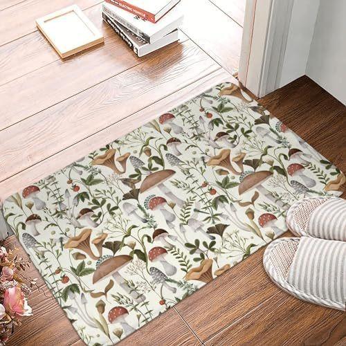 Colorful Rainbow  Welcome Mat with Perfect for Indoor/Outdoor Use in Kitchen Bathroom Non-Slip Carpet Entrance Door Rugs