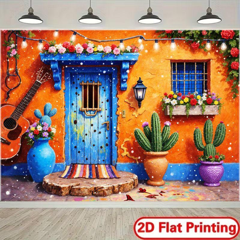 Плоскость 2D, 1 кусок яркой и фантазийной фоновой ткани, подходит для праздничного украшения