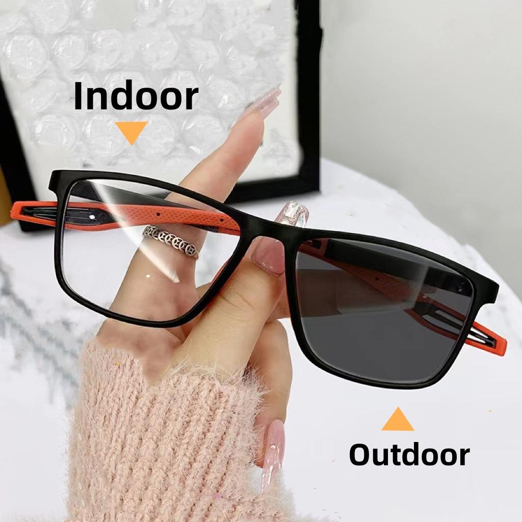 Спортивные очки для близорукости, меняющие цвет, гибкие TR90, очки в квадратной оправе для женщин, сверхлегкие очки для близорукости