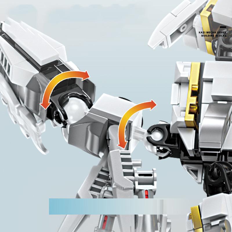 Строительный кирпич ниндзя механический белый ураган дракон блок конструктор модель игрушки коллекция для мальчиков подарки