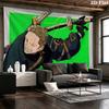 One Piece Roronoa Zoro Wall Tapestry Aesthetic Wall Hanging Printed Fabric Blanket Decorative Tapestries For Bedroom Living Room Home Decor